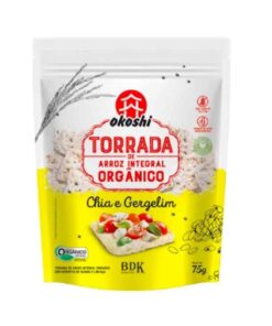 Torrada Orgânica de Arroz Chia e Gergelim Okoshi