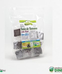 Bala de Banana com Açaí Zero Açúcar Alimentar organica (100g)