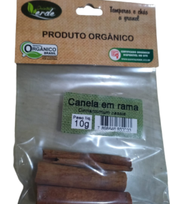 Canela em Rama (pau) Orgânica Quintal Verde (10g)