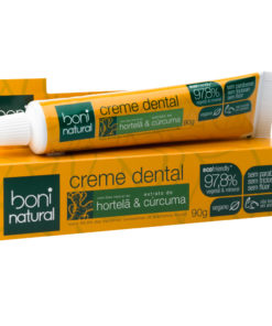 Creme Dental Boni Natural Hortelã e Cúrcuma (90g)