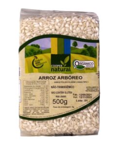 Arroz Arbóreo Orgânico Cooper Natural (500g)
