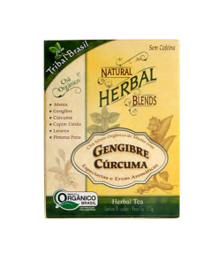 Chá de Gengibre e Cúrcuma Tribal (15 sachês)