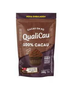 Qualicau Cacau Pó Alcalino 100% 200g