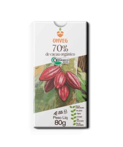 Chocolate 70% Cacau Orgânico Onveg