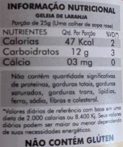 Geleia De Laranja (Com Adição De Açúcar) 320g (Un)